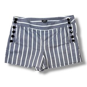 LOFT Nautical Striped Shorts